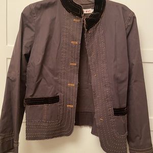 Great raw edged Johnny was jacket